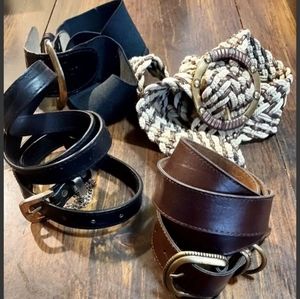 Belt Lot Set Of 4 Woman Xl Accessories (0218)
